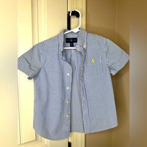 Ralph Lauren/Polo short sleeve button down shirt. Size 4/4T.